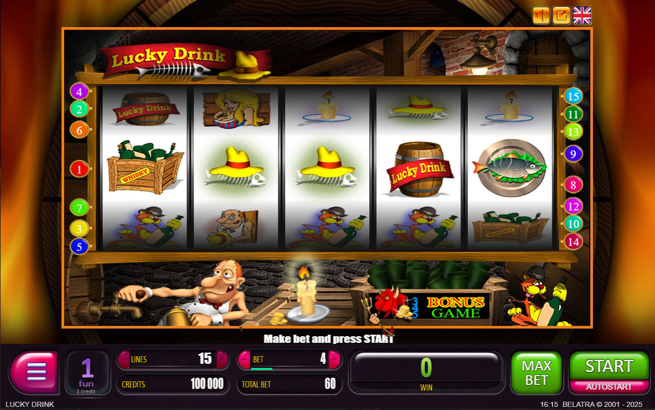 Lucky Drink Slot machine. 