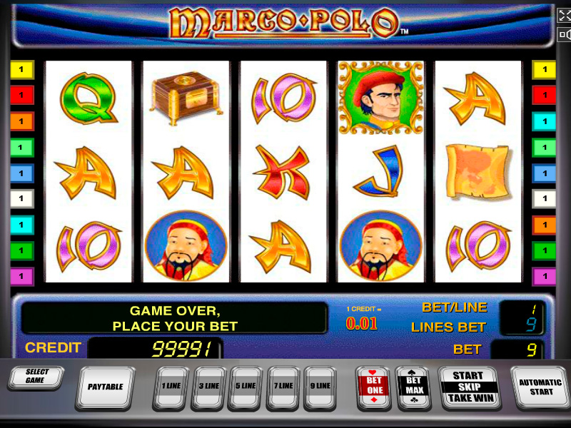 Marco Polo Slot machine. 
