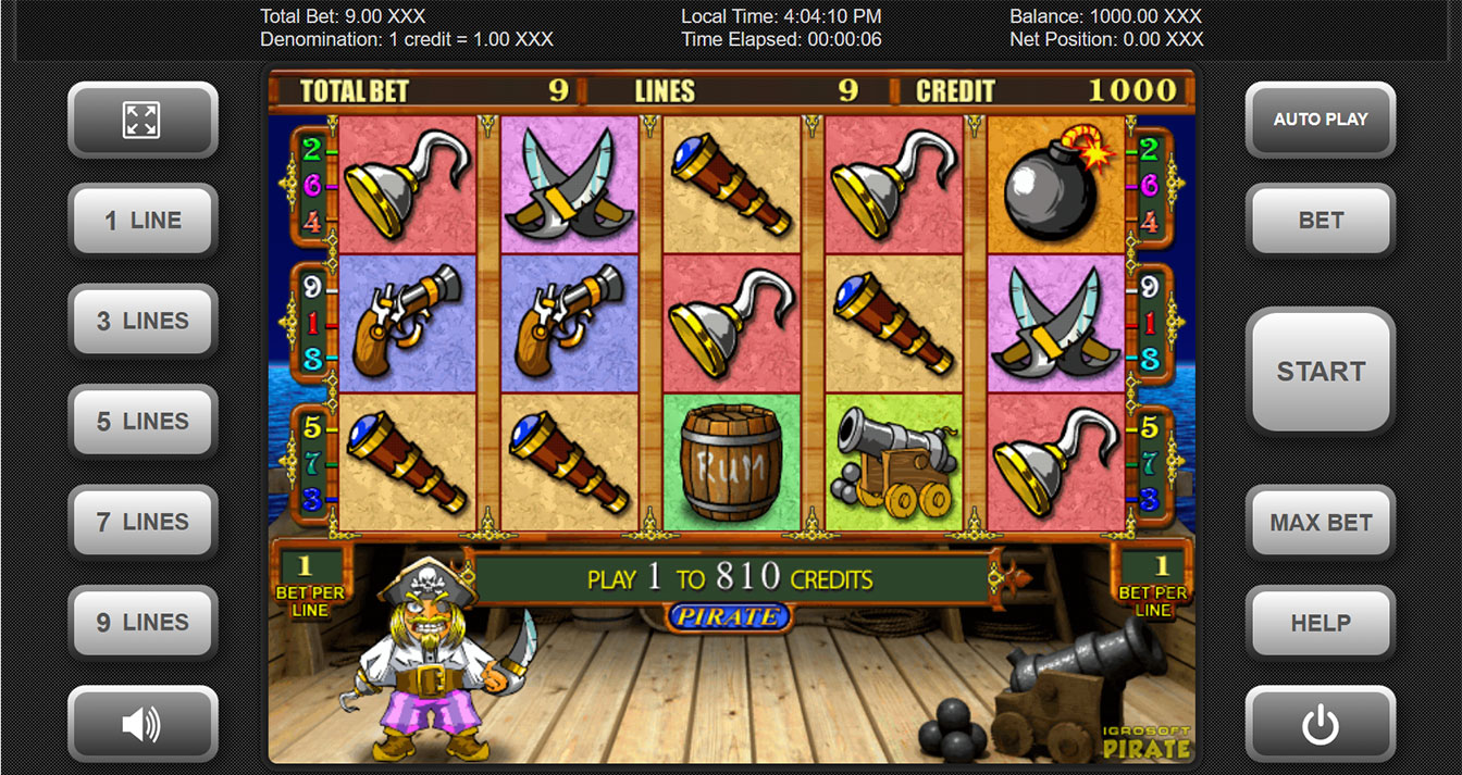 Pirate Slot Machine. 