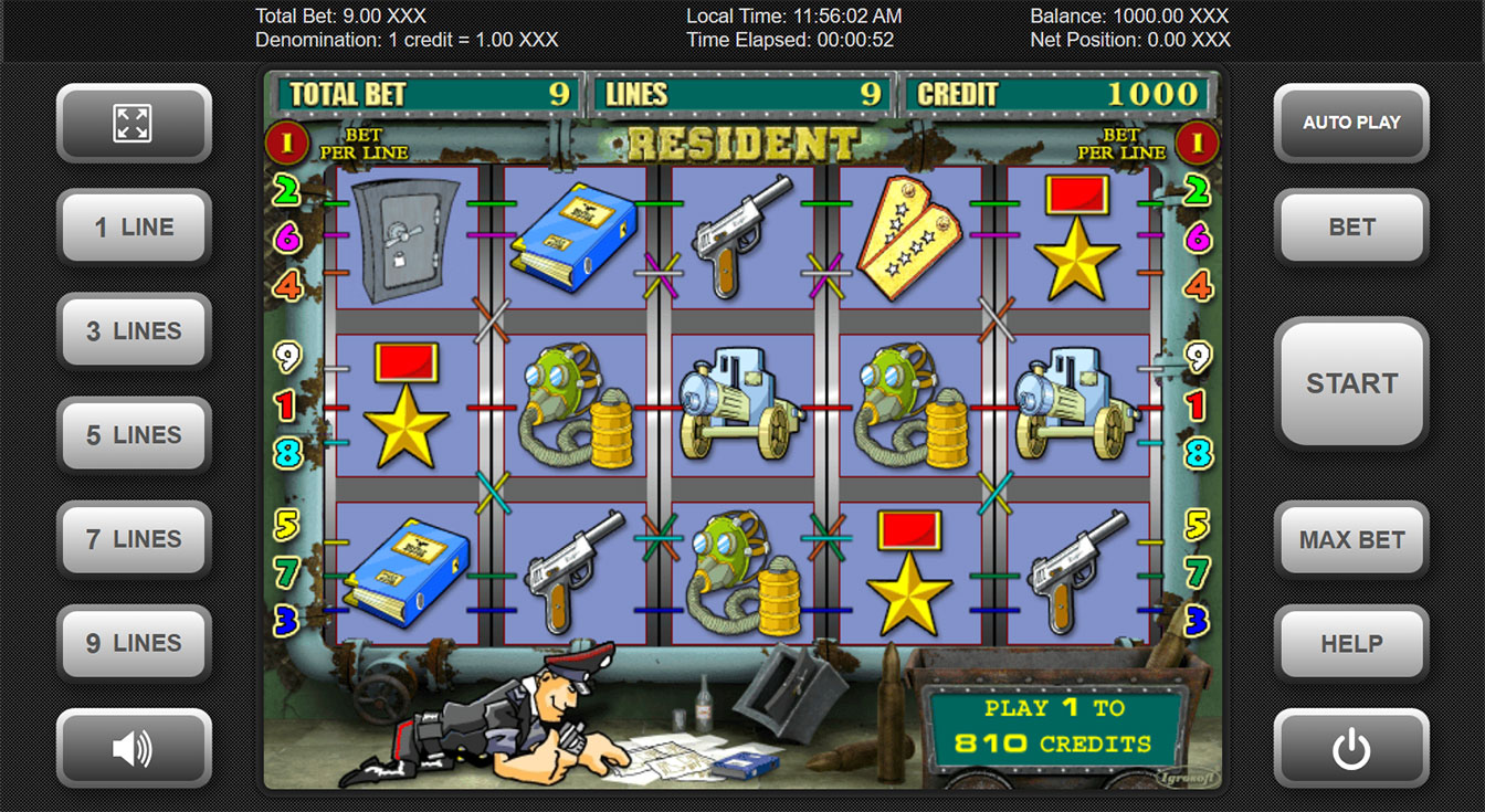 Resident Slot Machine. 