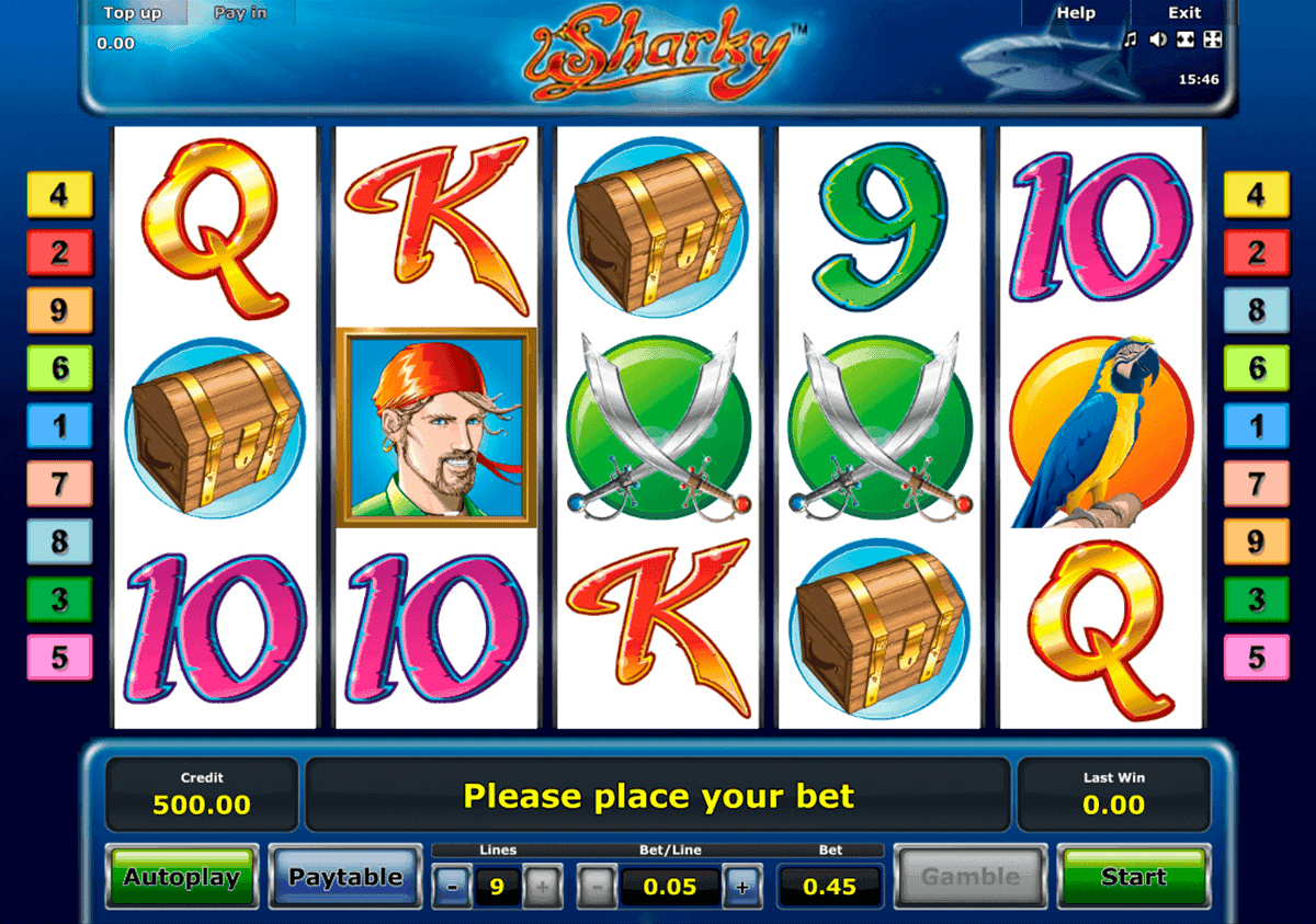 Sharky Slot machine. 