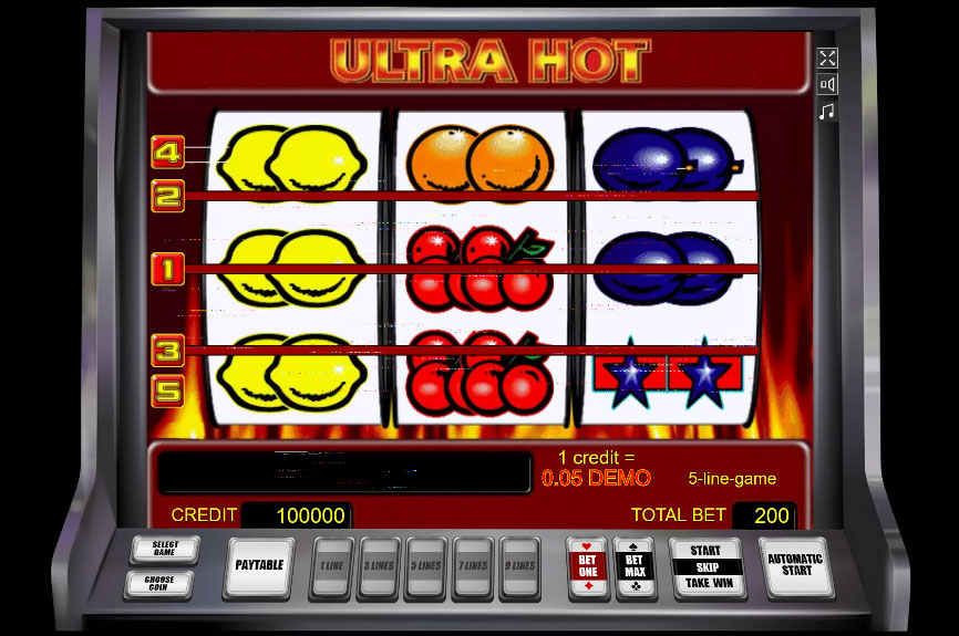 Ultra Hot Slot machine. 